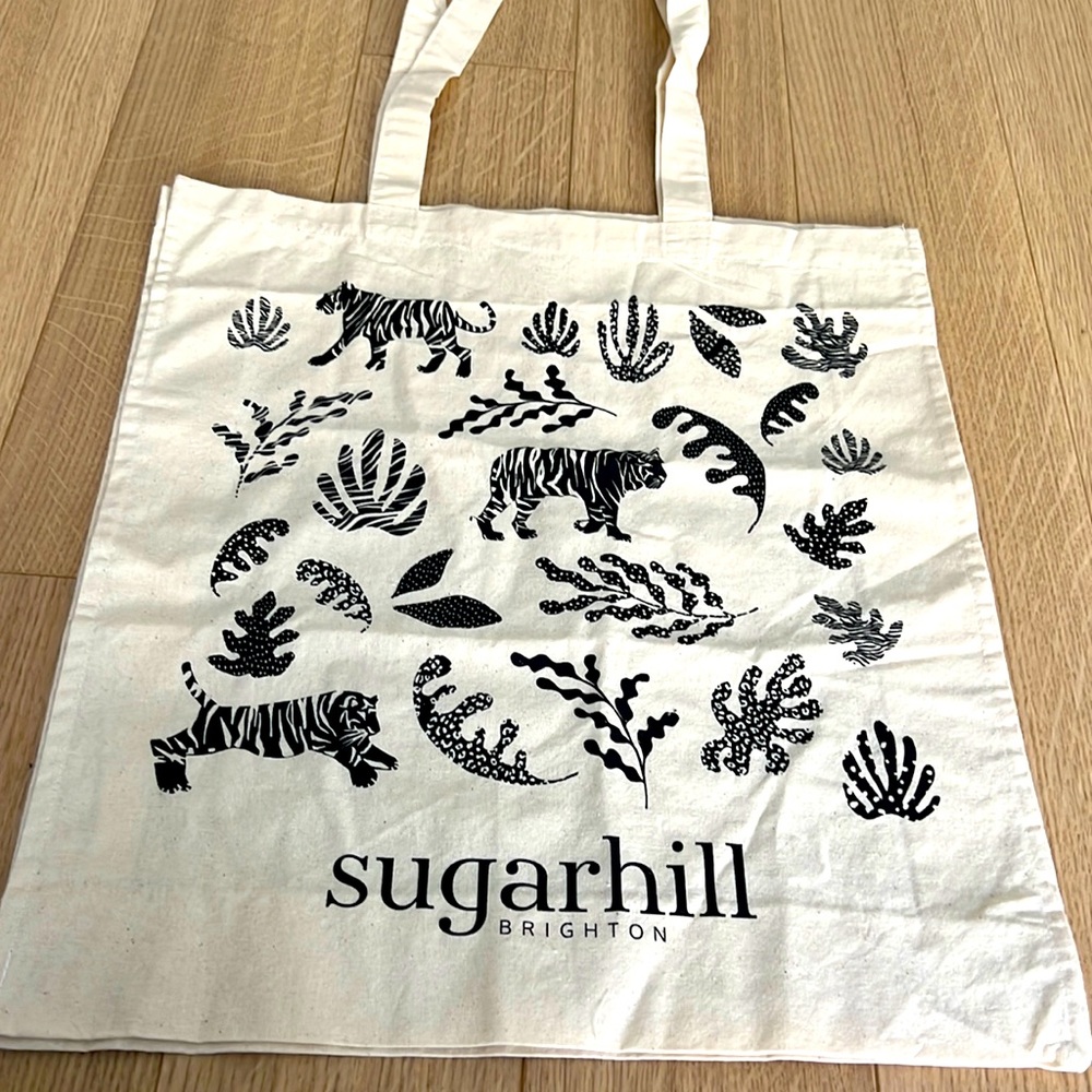 Sugarhill Brighton Tiger Print Canvas Tote Bag NEW